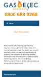 Mobile Screenshot of gasandeleccertificates.co.uk